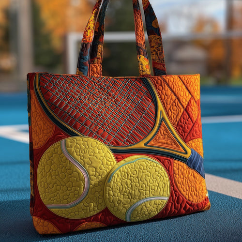 Tennis Time Quilted Tote Bag GFTOMA3299