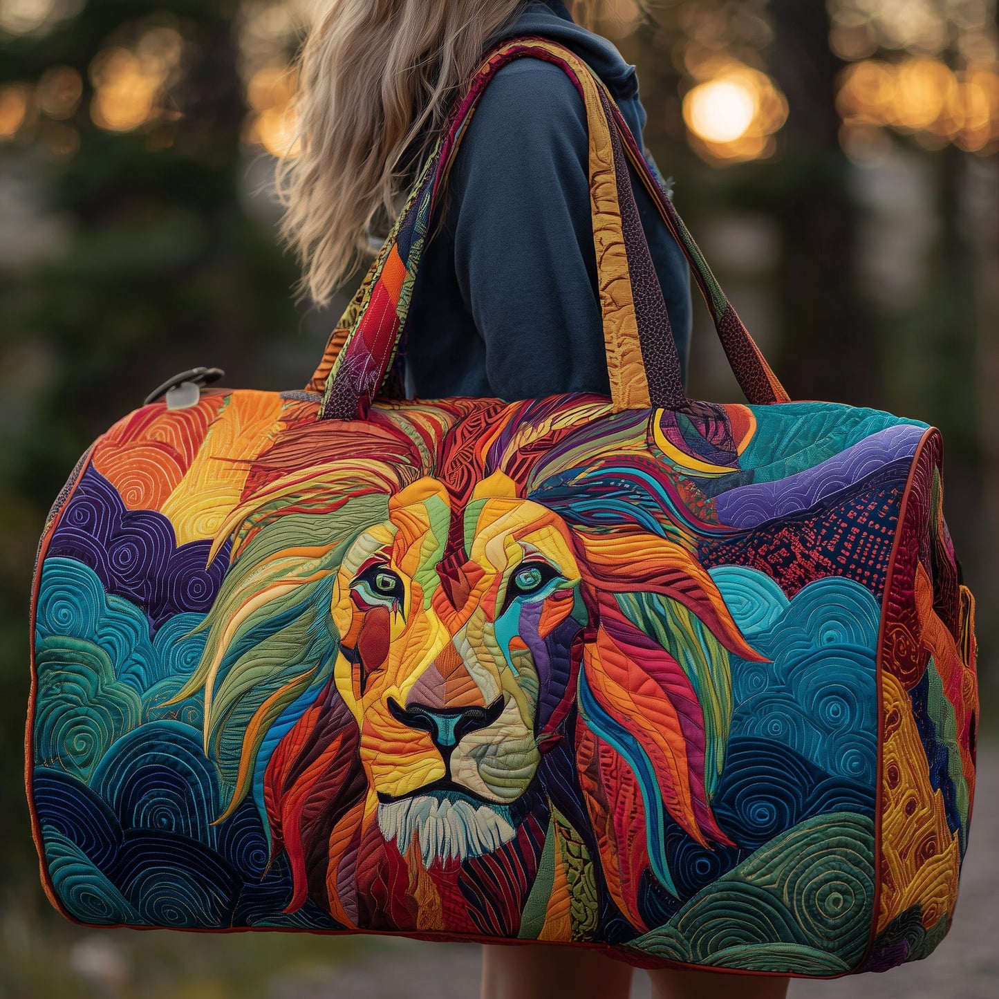 Lion Quilted Duffle Bag GFTOMA3402