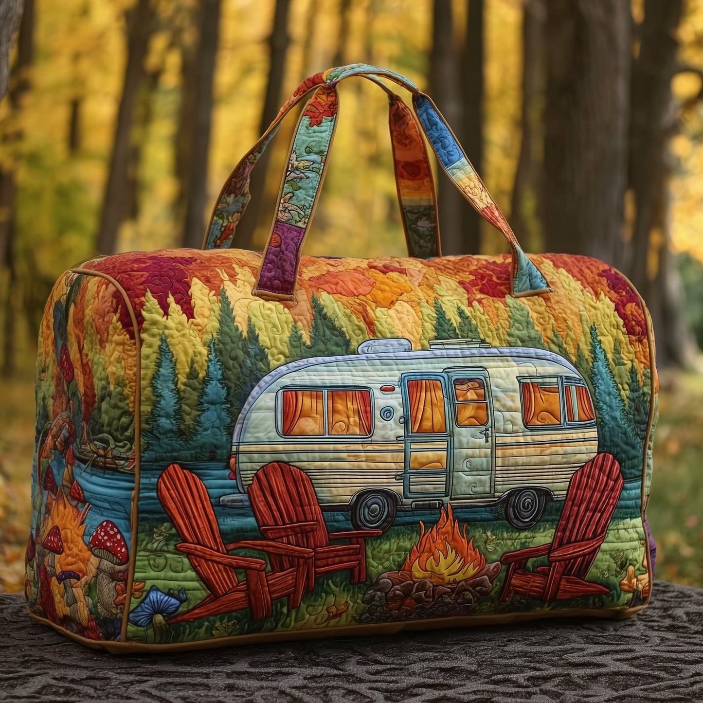 Cozy Camper Quilted Duffle Bag GFTOMA3440