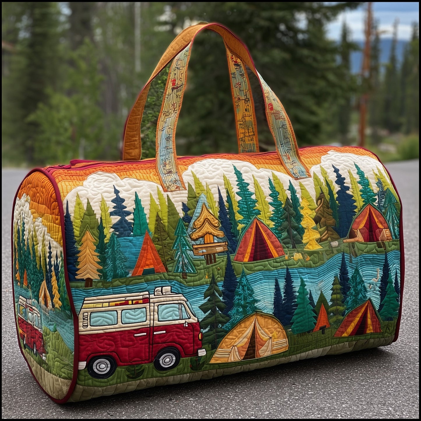Cozy Camper Quilted Duffle Bag GFTOMA3476
