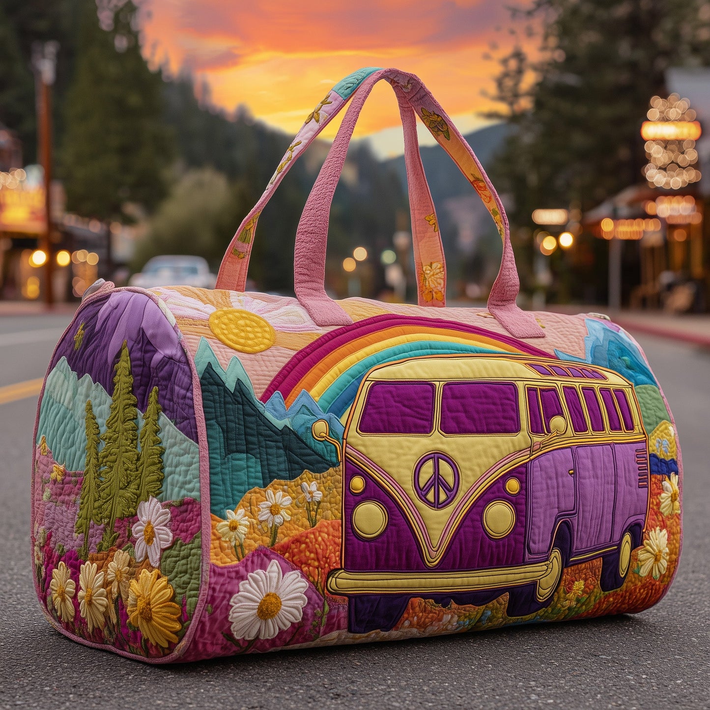 Hippie Van Quilted Duffle Bag GFTOMA3481