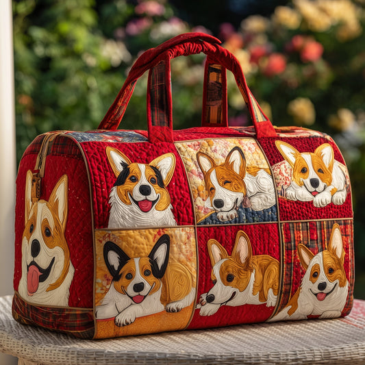 Corgi Quilted Duffle Bag GFTOMA3498