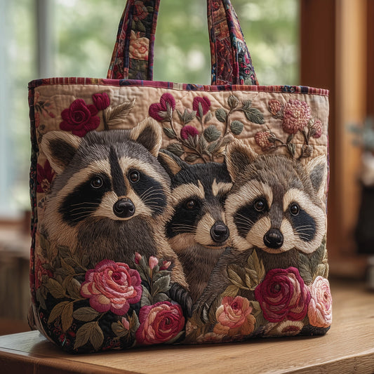Raccoons Quilted Tote Bag GFTOMA3576