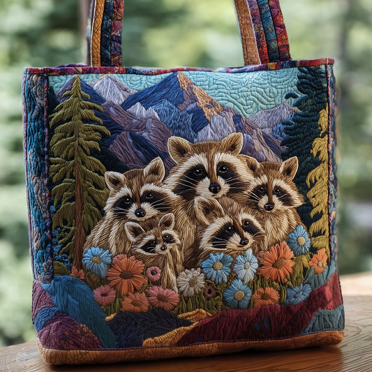 Raccoons Quilted Tote Bag GFTOMA3577