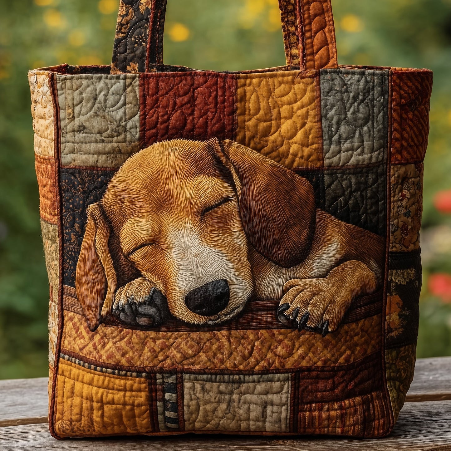 Dachshund Quilted Tote Bag GFTOMA3658
