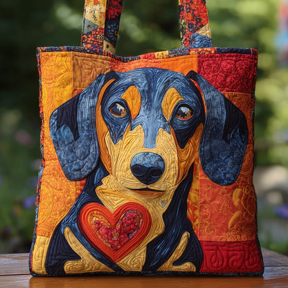 Dachshund Quilted Tote Bag GFTOMA3659