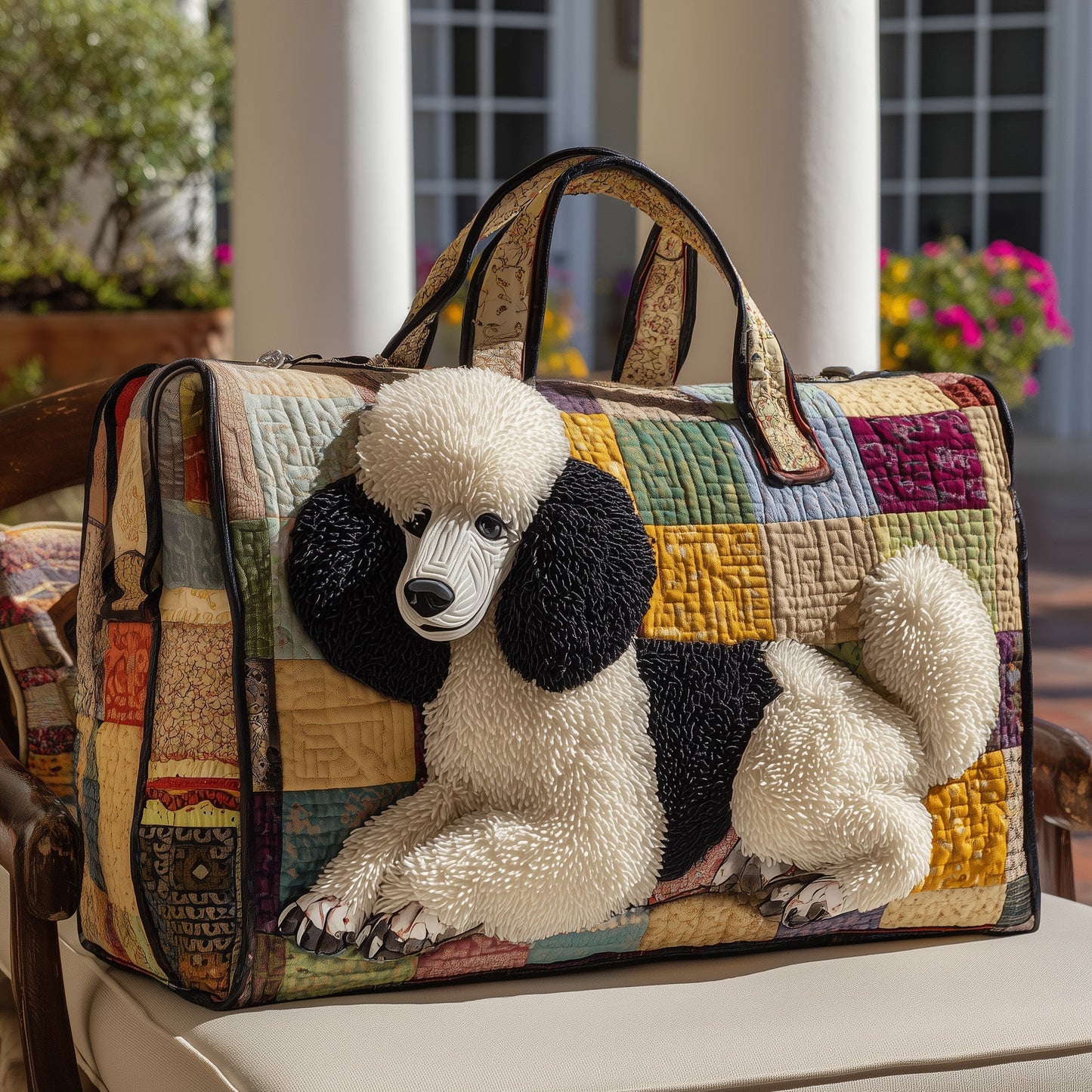 Poodle Quilted Duffle Bag GFTOMA3686