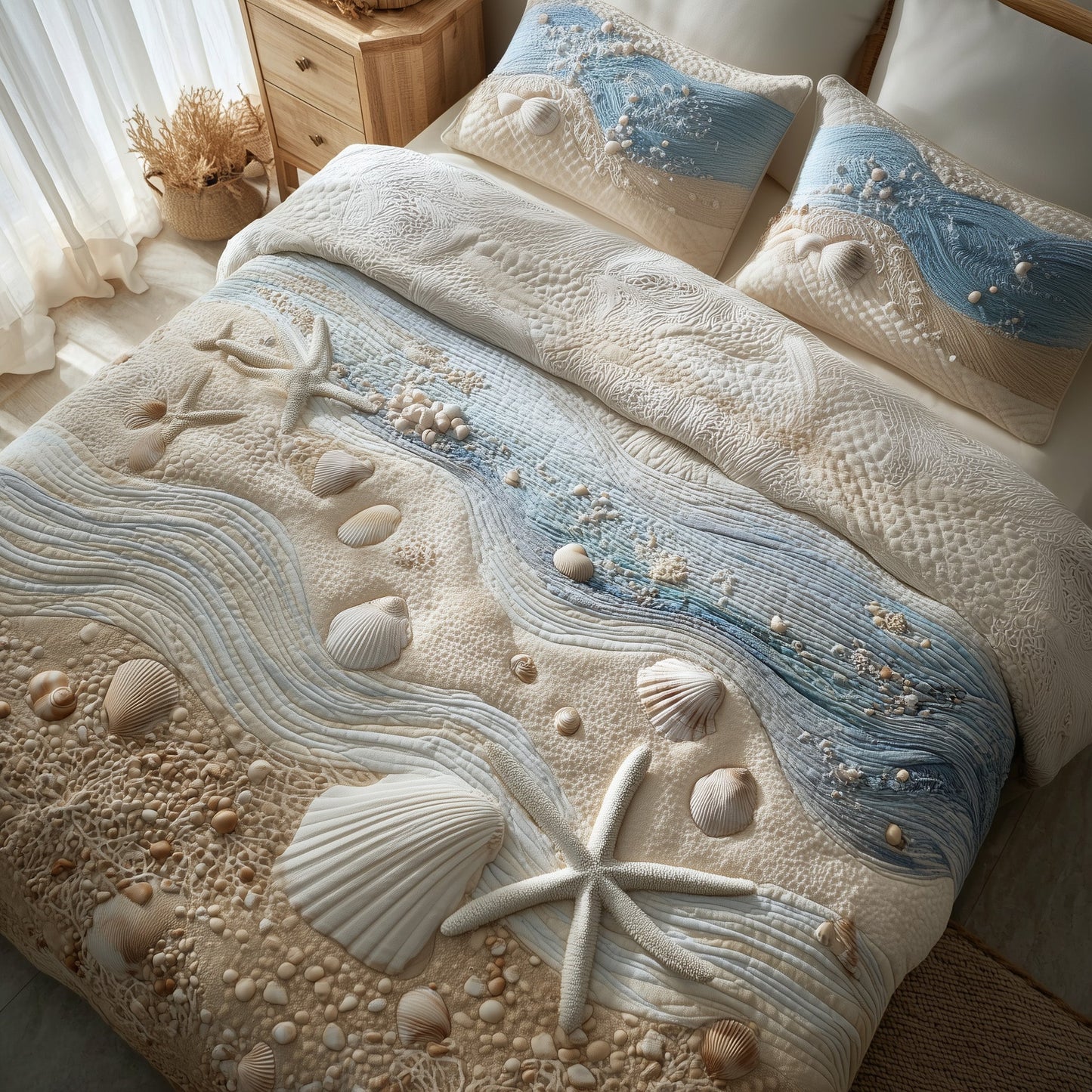 Ocean Breeze 3-Piece Quilted Bedding Set GFTOMA3710