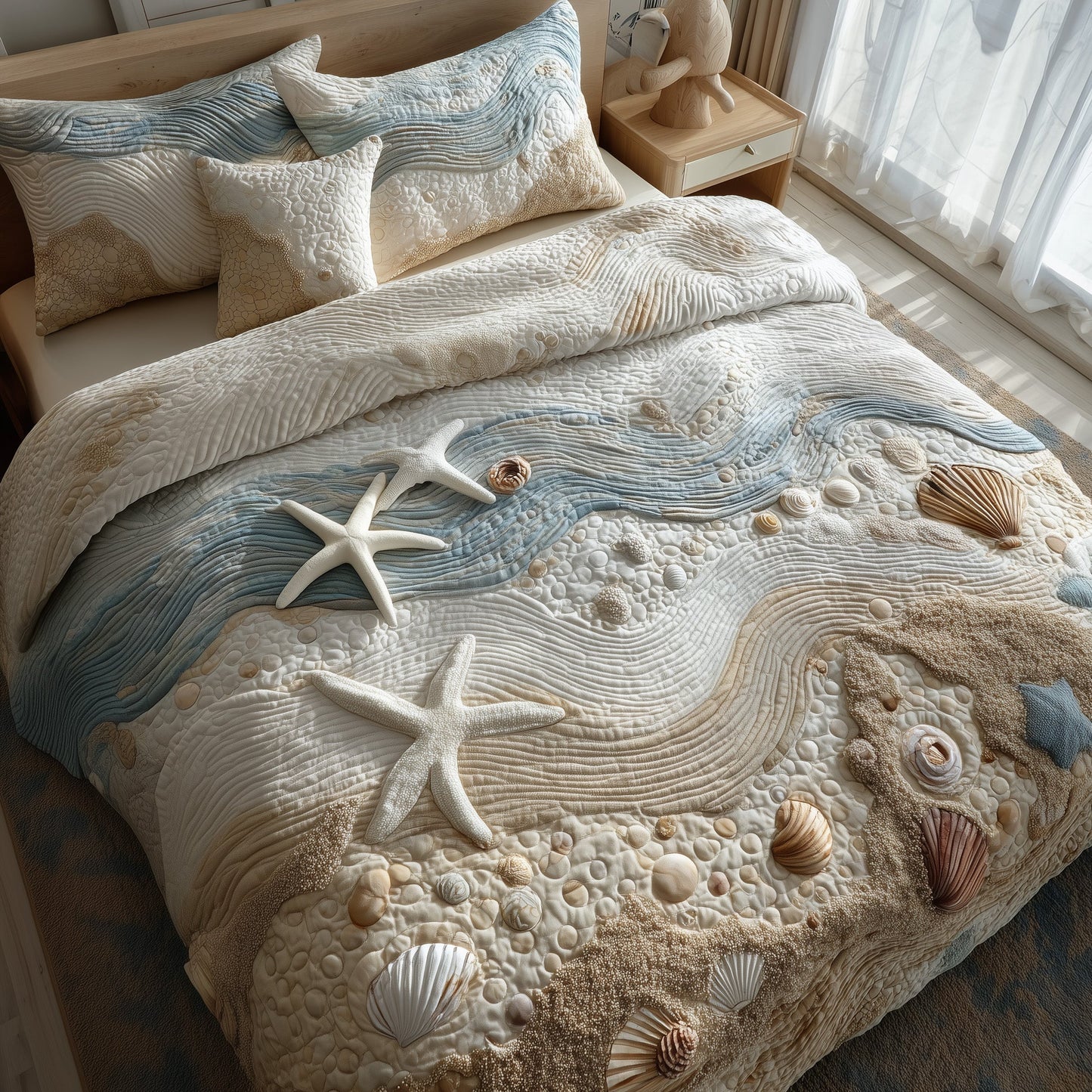 Ocean Breeze 3-Piece Quilted Bedding Set GFTOMA3713