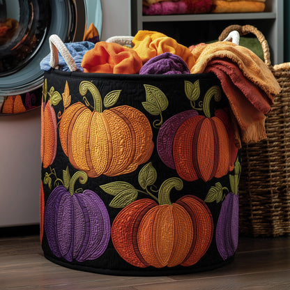 Pumpkin Quilted Laundry Basket GFTOMA3749