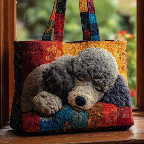 Poodle Quilted Tote Bag GFTOMA4120