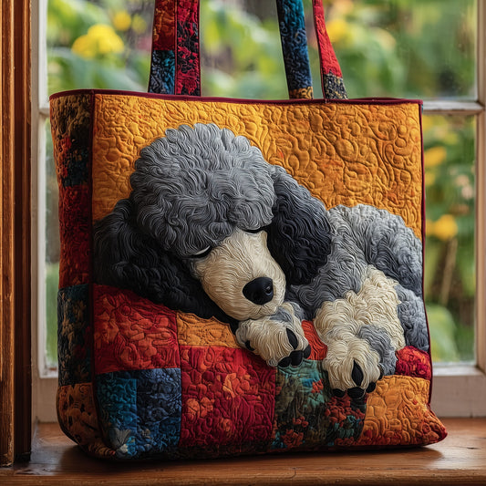 Poodle Quilted Tote Bag GFTOMA4123