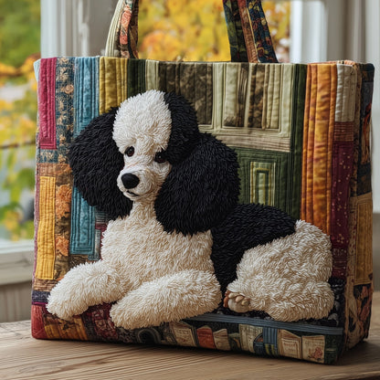 Poodle Quilted Tote Bag GFTOMA4124