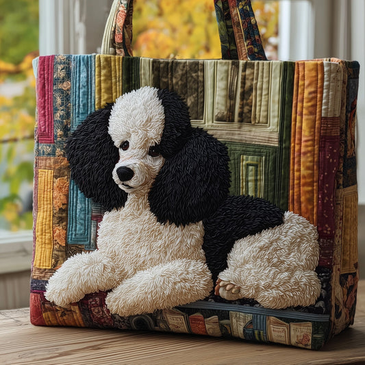 Poodle Quilted Tote Bag GFTOMA4124