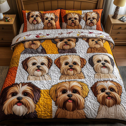 Shih Tzu 3-Piece Quilted Bedding Set GFTOMA415