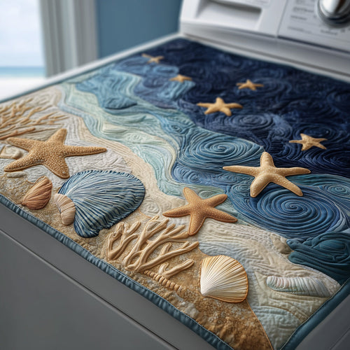 Ocean Breeze Quilted Washer and Dryer Cover GFTOMA4278