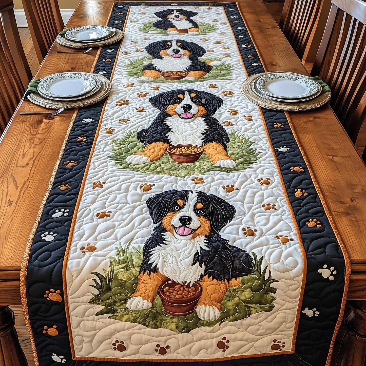 Bernese Quilted Table Runner GFTOMA458