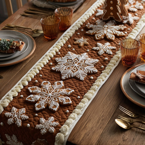 Gingerbread Quilted Table Runner GFTOMA4725