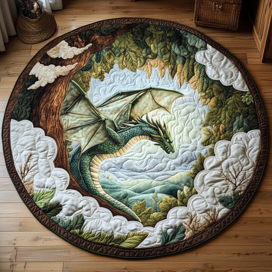 Dragon Quilted Round Mat GFTOMA4738