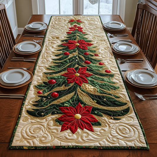 Xmas Tree Quilted Table Runner GFTOMA4755