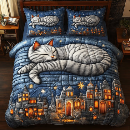Starlit Cat Duvet Cover Set GFTOMA4846