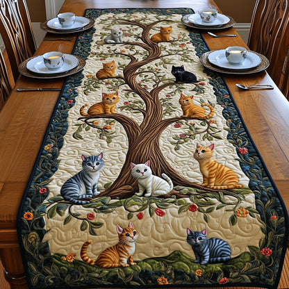 Tree of Cats Quilted Table Runner GFTOMA509