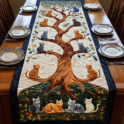 Tree of Cats Quilted Table Runner GFTOMA515