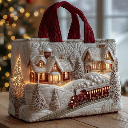 Yuletide Express Quilted Tote Bag GFTOMA5255