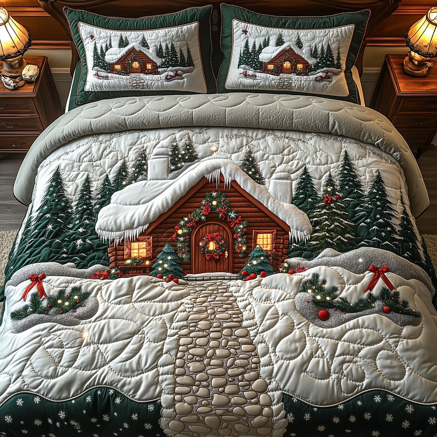 Winter Cabin Duvet Cover Set GFTOMA5271