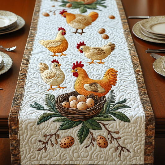 Hens Quilted Table Runner GFTOMA529