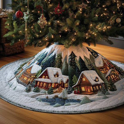 Snowy Retreat Quilted Tree Skirt GFTOMA5342