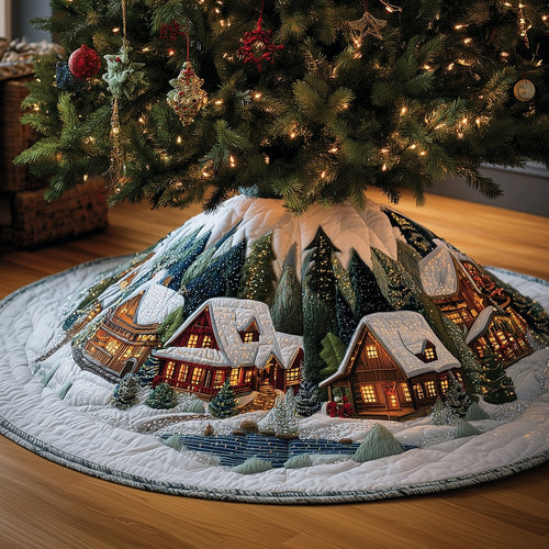 Snowy Retreat Quilted Tree Skirt GFTOMA5342