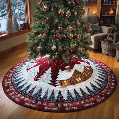 Snowy Retreat Quilted Tree Skirt GFTOMA5346