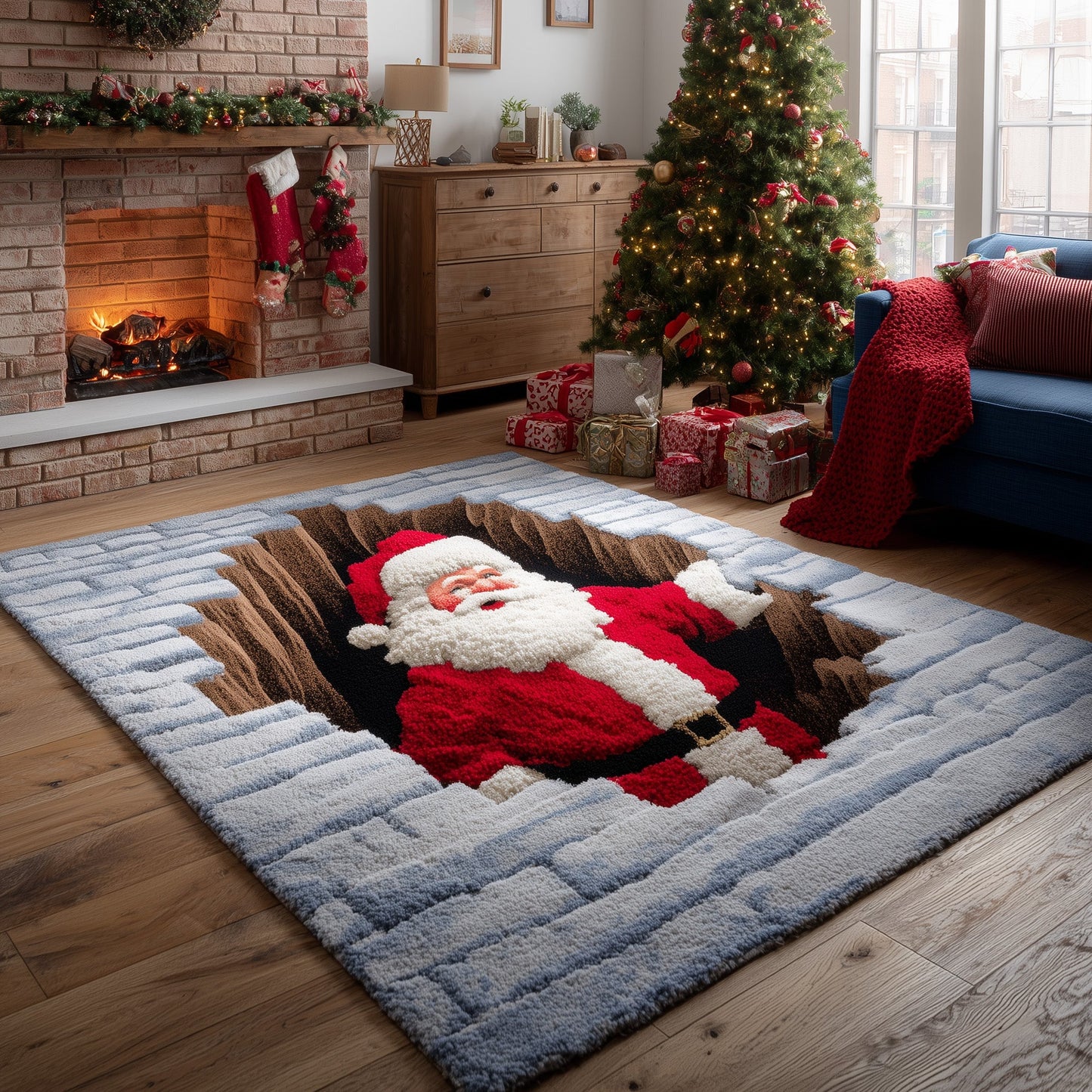 Jolly Santa Area Rug GFTOMA5593