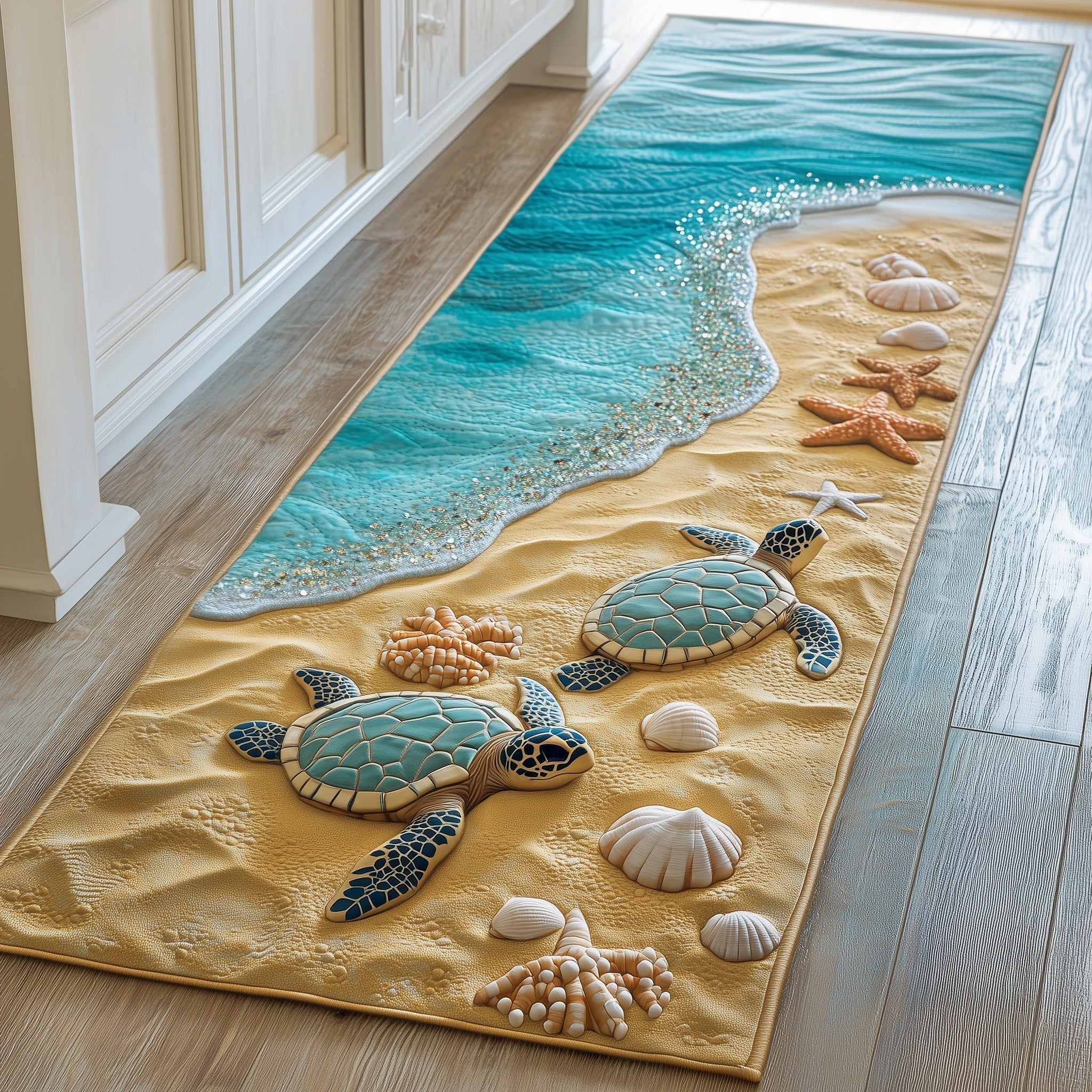 Turtle Rug Runner Turtle Runner Rug GFTOMA5637 – Willow Quilt