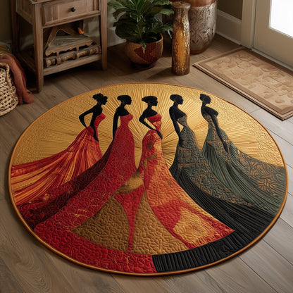 Golden Queens Quilted Round Mat GFTOMA5932