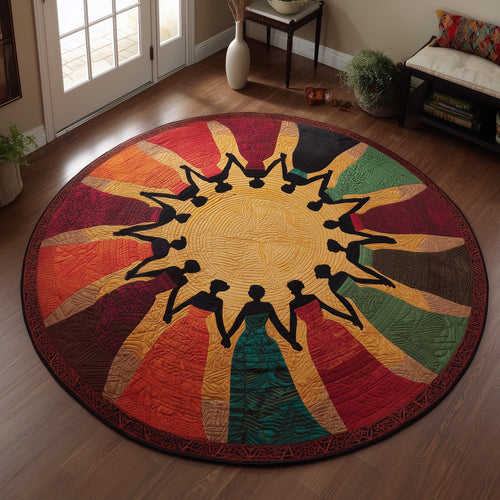 Golden Queens Quilted Round Mat GFTOMA5936
