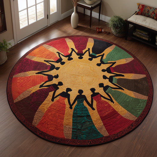 Golden Queens Quilted Round Mat GFTOMA5936