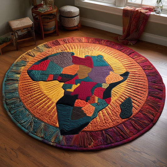 African Dream Quilted Round Mat GFTOMA6024
