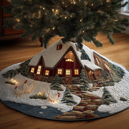 Chicken Quilted Tree Skirt GFTOMA6148