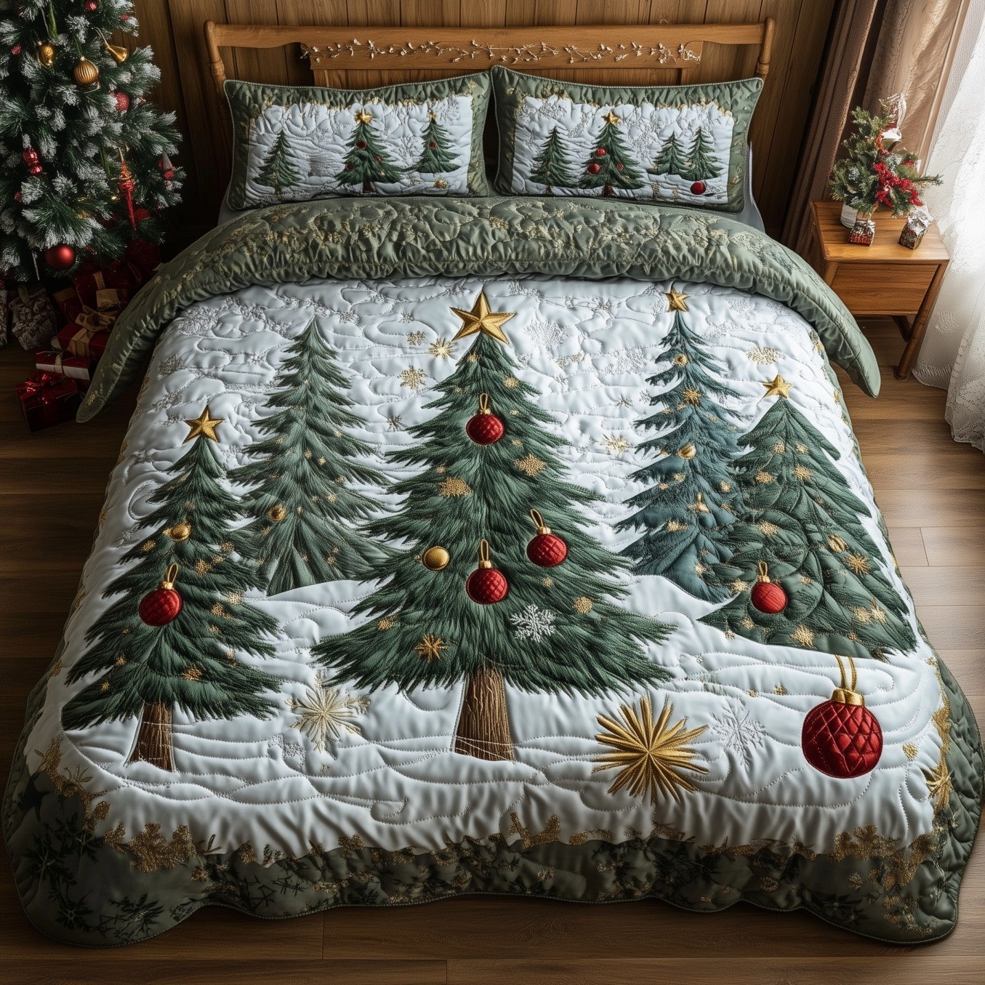 Pine Forest Duvet Cover Set GFTOMA6162