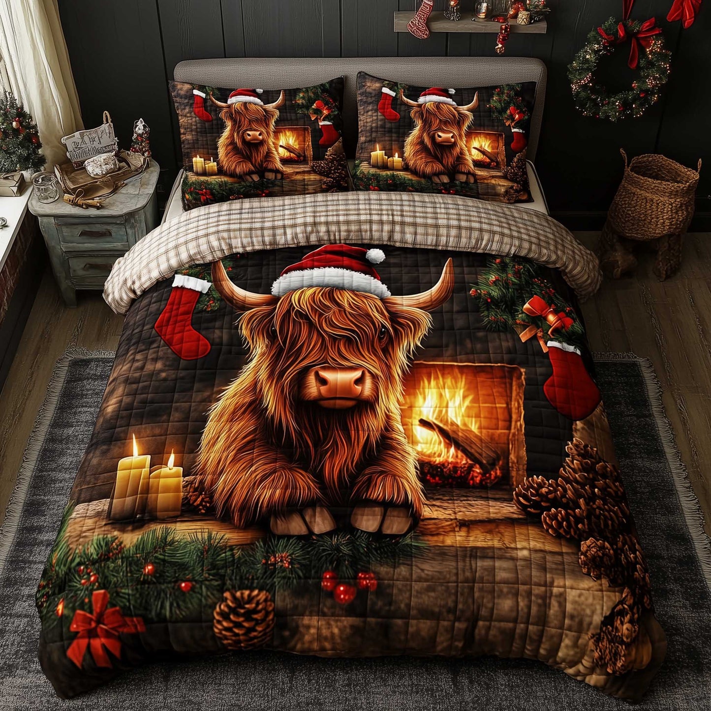 Highland Cow Duvet Cover Set GFTOMA6213