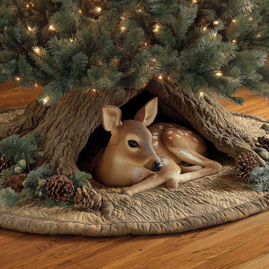 Deer Quilted Tree Skirt GFTOMA6467