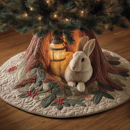 Winter Hare Quilted Tree Skirt GFTOMA6559