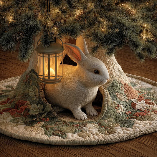 Winter Hare Quilted Tree Skirt GFTOMA6560