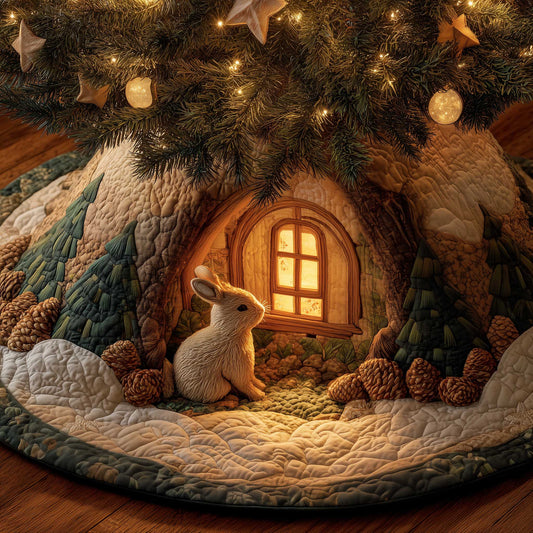 Winter Hare Quilted Tree Skirt GFTOMA6561