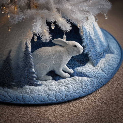 Winter Hare Quilted Tree Skirt GFTOMA6563