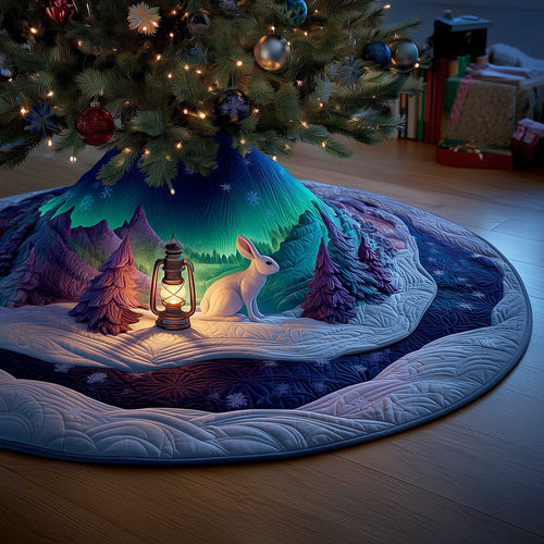 Winter Hare Quilted Tree Skirt GFTOMA6564
