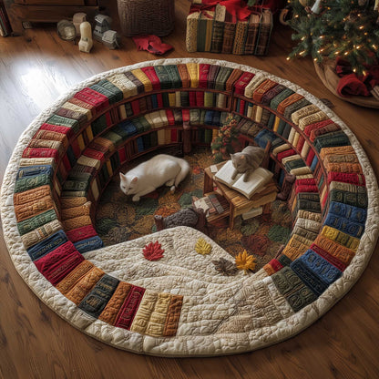 Cat Purrs Quilted Round Mat GFTOMA6608
