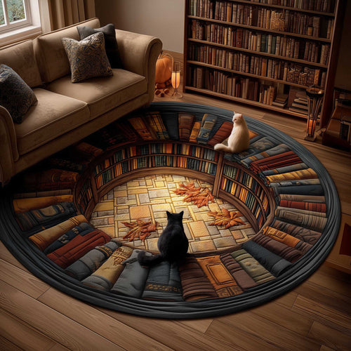 Cat Purrs Quilted Round Mat GFTOMA6612